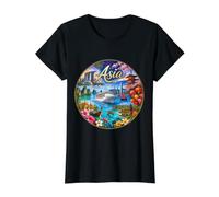 Asia, destinos de cruceros asiáticos Camiseta gráfica económica