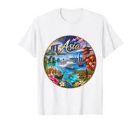Asia, destinos de cruceros asiáticos Camiseta gráfica económica