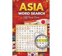 Asia Word Search: Geography Puzzle Book for Adults & Teens Featuring Countries, Cities, Culture, Landmarks and Relaxing Brain Games