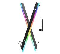 AsiaHorse ARGB Barra de luz para placa base, 24 RGB, direccionables independientes, 5 V, 3 pines, sincronización Lightsaber-X, kit de piezas LED PC compatible con Micro-ATX