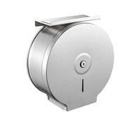 ASIALEO Dispensador Comercial de pañuelos para Papel higiénico, Rodillo de Papel de 9 Pulgadas, Montaje en Superficie a Prueba de Robo de Acero Inoxidable