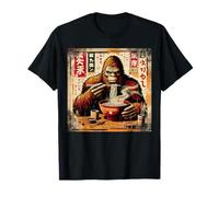 Asian Graphics, Ramen Bigfoot Anime Vintage Japanese Poster Camiseta