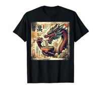 Asian Graphics, Ramen Dragon Anime Vintage Japanese Poster Camiseta