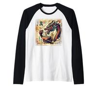 Asian Graphics, Ramen Dragon Anime Vintage Japanese Poster Camiseta Manga Raglan