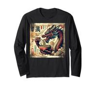 Asian Graphics, Ramen Dragon Anime Vintage Japanese Poster Manga Larga