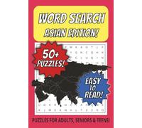 Asian Themed Word Search Puzzle Book: Word Searches with Easy to Read Print about Asian Cities, Landmarks, Cuisines and more! | 6x9 inches, 110 pages| ... Gift for Vacations, Holidays and Relaxation!