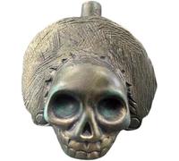 Asiasioc Silbato de descompresión con agujero grande, tono extraño, ocarina de doble cámara, silbato azteca de muerte (A)