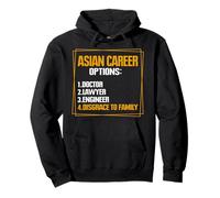 Asiático Opciones de Carrera Médico Abogado Ingeniero Desgracia A Fami Sudadera con Capucha
