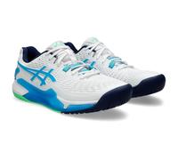 ASICS 1041A330-103 Gel-Resolution 9 Hombre White/Digital Aqua EU 39.5