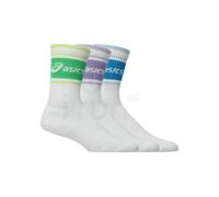 Asics 3 paires Logo Crew XL Blanco