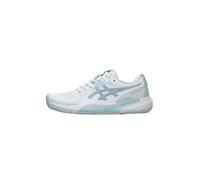 Zapatillas de tenis tierra batida mujer, Gel Challenger 15 blanco azul 38