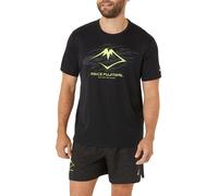 Asics Camiseta de hombre Fujitrail Logo SS Top Asics. Negro / Gris M