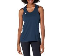 ASICS Camiseta de Manga Corta para Mujer, Mujer, TF3378, Azul y Blanco, L