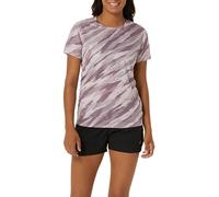 Asics Camiseta de mujer Core All Over Print SS Top Asics. Rosa / Lila XS