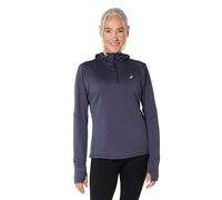 ASICS Camiseta de running para mujer Road Winter con capucha azul oscuro | S