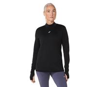 ASICS Camiseta de running para mujer Road Winter Seamless negro | M