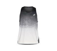 ASICS Camiseta funcional 'ROAD' gris / negro / blanco S gris / negro / blanco