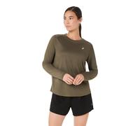 Asics Core camiseta de running de manga larga para Mujer | EU XL in Dark Olive