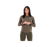 Camiseta de running asics core ls top mujer verde oscuro XS