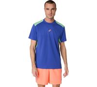 Asics Court Camiseta De Manga Corta Hombres Azul - Xxl XXL