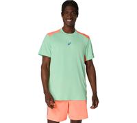 Asics Court Camiseta De Manga Corta Hombres-verde,coral Verde - S S