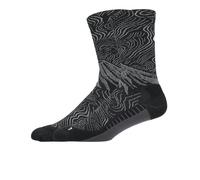 Asics Fujitrail Graphic Crew calcetines de trail running | EU L in Black/Cloud Grey