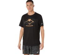 Asics camiseta manga corta Fujitrail Logo vêtement running homme M Noir