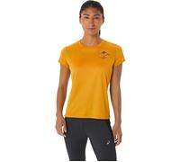 Asics Fujitrail Logo Ss Top Sandstorm Talla: XS | Tops Deportivos Outlet | Mujer | Marrón