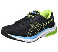 Asics Hombres Gel-Pulse 12 Zapatos para Correr, Black/Hazard Green, 41.5 EU