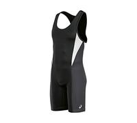 ASICS Legit - Camiseta de Lucha para Hombre, Legit Wrestling Singlet, Hombre, Color Negro/Gris Acero, tamaño Extra-Large