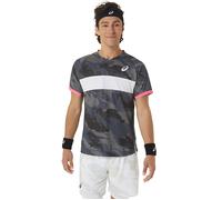 Asics Men Match Graphic Ss Top Carrier Grey Talla: S | Ropa Deportiva Outlet | Hombre | Gris