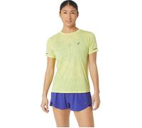 Asics Metarun Pattern Ss Top Glow Yellow Talla: M | Tops Deportivos Outlet | Mujer | Amarillo