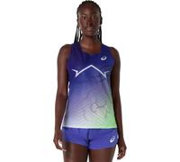 ASICS Top deportivo 'METASPEED' añil / verde claro / ciruela / blanco L añil / verde claro / ciruela / blanco