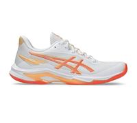 ASICS Netburner Ballistic Ff 4 - Tenis para mujer, Blanco/Coral Vívido, 39.5 EU