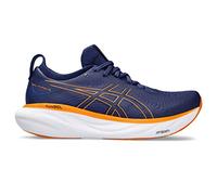 ASICS Nimbus 25 - Zapatillas de Running para Hombre, Color Blanco, Deep Ocean Naranja Brillante, 42 EU