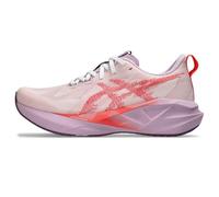 Asics Novablast 5 - Tenis para Mujer, Blanco/Coral Reef, 42.5 EU