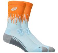 ASICS Performance Run Sock Crew - Unisex - Narnaja / Azul / Gris - talla 35-38- modelo 2026