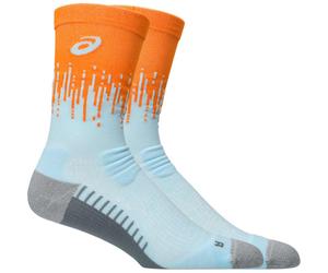 ASICS Performance Run Sock Crew - Unisex - Narnaja / Azul / Gris - talla 35-38- modelo 2026