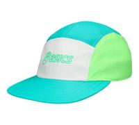 ASICS Performance Running 5 Panel Cap - Unisex - Azul / Blanco / Verde - talla S/M- modelo 2026