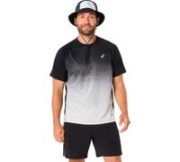 ASICS Road Fade Ss Top - Hombre - Negro / Gris / Blanco - talla S- modelo 2026