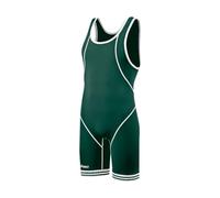 ASICS Snap Down - Camiseta de lucha para hombre (talla XL), color verde y blanco