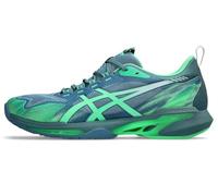 ASICS Sonicsmash Ff - Tenis para hombre, 400 Saba Blue/Vital Green, 42 EU