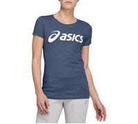Asics Sport Logo Tee Grand Shark Heather/brilliant White Talla: M | Outlet | Mujer | Blanco