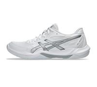 Asics Zapatillas de Voleibol Gel-Rocket 12 para Mujer, Blanco/Plata Pura, 38 EU
