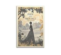 ASIDANDV Póster decorativo de Orgullo y prejuicio, lienzo para pared e impresión artística moderna para decoración de dormitorio familiar, 50 x 75 cm