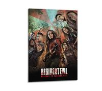 ASIDANDV Póster decorativo de Resident Evil Welcome to Raccoon City, lienzo decorativo para pared e imagen artística moderna para decoración de dormitorio familiar, 40 x 60 cm