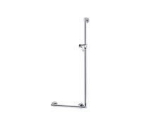Asidero acodado KEUCO PLAN Care con guía de ducha, anchura 565 mm, altura 1265 mm, 34906010411, Color: Cromado