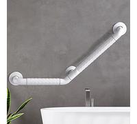 Asidero Antideslizante Para Baño y Ducha,Barras Baño Minusválido, Asa de Seguridad para Baño de Acero Inoxidable,Montaje en Pared Mango de Agarre para Inodoro (50x70cm/19.7x27.6in,A)