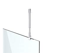 Asidero bieleta para mamparas de ducha techo mamparas de ducha Ducha Mampara de acero inoxidable redondo ajuste 300 - 450 mm Cristal Fortalecer 6 - 10 mm G33