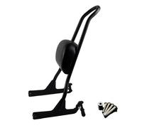 Asidero respaldo Ajuste para Harley Springer, tren nocturno personalizado, motocicleta estándar, respaldo desmontable barra Sissy pasajeros Pasajero Trasero(Black)